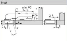 Tiomos Soft-Close Hinge, Dowel 90° (Blind Corner)