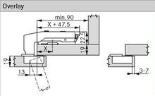 Tiomos Soft-Close Hinge, Dowel 90° (Blind Corner)