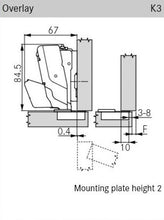 Tiomos Self-Close Hinge, Impresso 155°