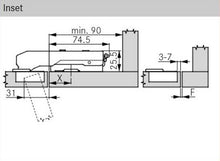 Tiomos Soft-Close Hinge, Impresso 90°